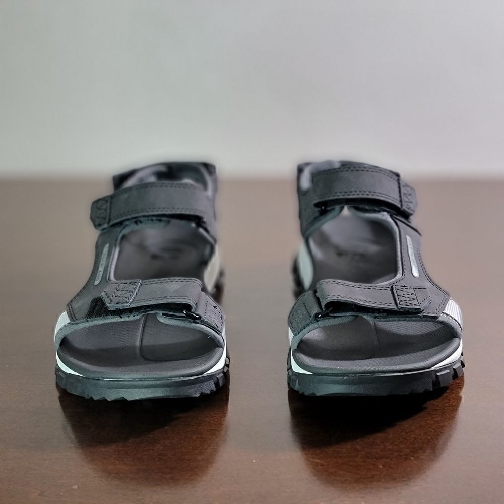 Timberland Garrison Trail Sandals Black Leather Comfort Men's Shoes Boots Gray - Picture 8 of 13
